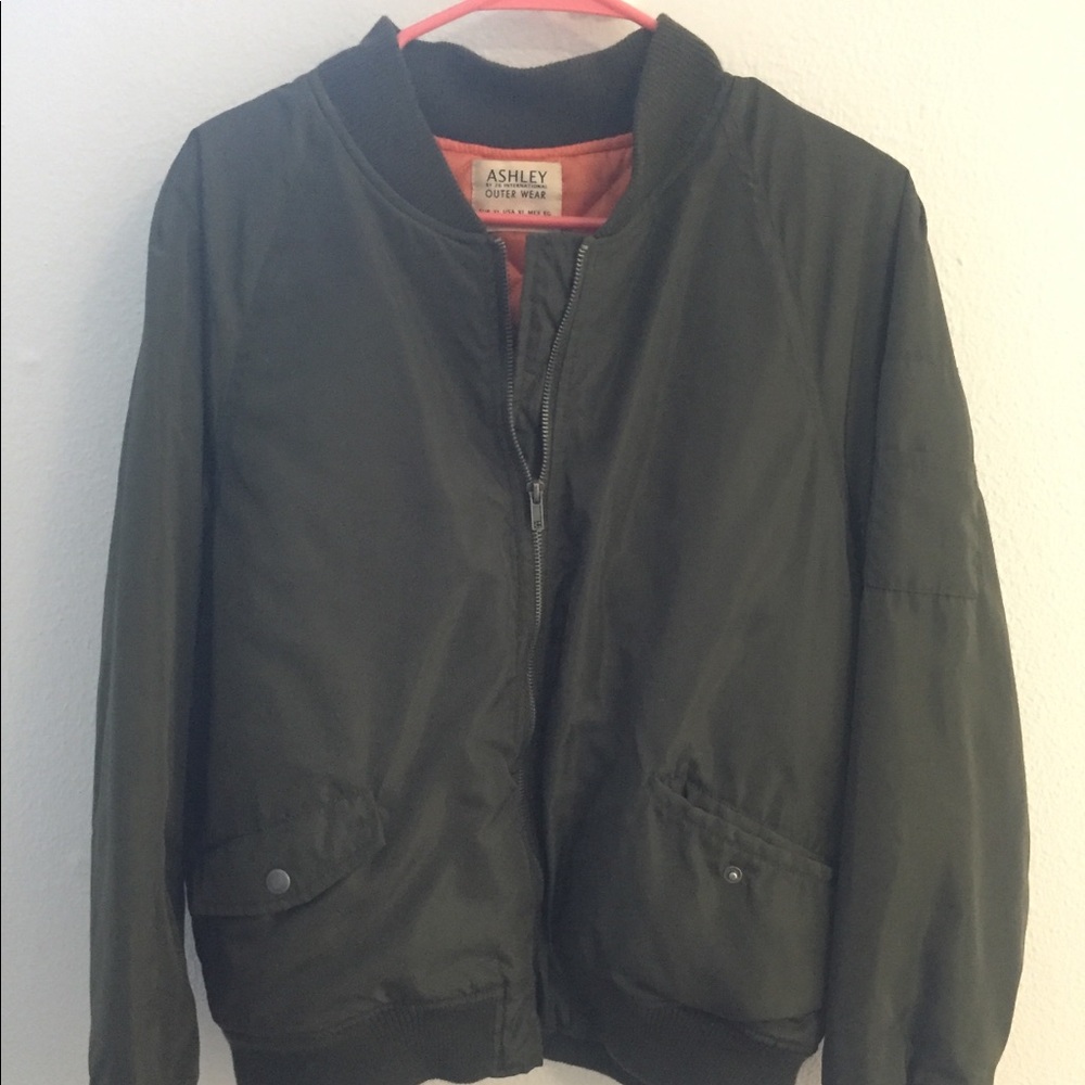Olive Green Bomber Jacket